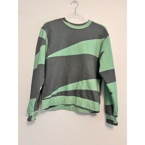 Les Girls Les‎ Boys Striped Sweatshirt Pullover Crew Neck Casual XS
